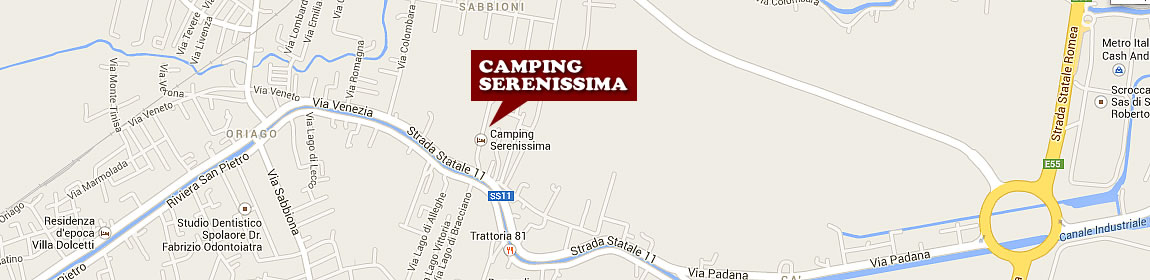 Camping Venice Serenissima - Map