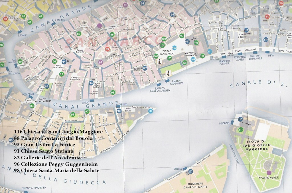 Mappa San Giorio, San Marco e Dorsoduro
